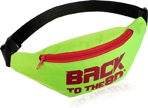 Back To The 80s Neon Fanny Pack Retro Party Waist Bag