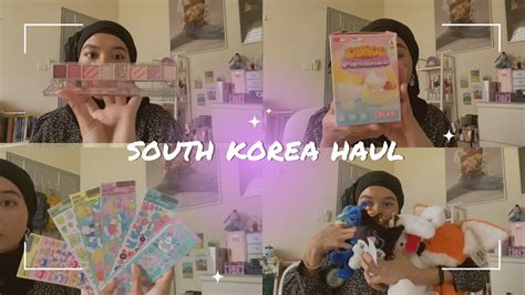 Korea Haul 💕 🇰🇷 Skincare Makeup Stationeries Sanrio Youtube