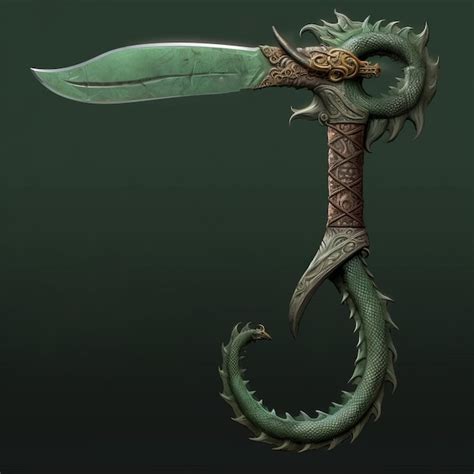 Premium AI Image | Dragon Sword A Fantasy Weapon Design In Khmer Art Style