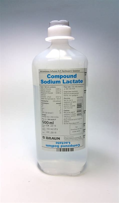 Braun Compound Sodium Lactate Intravenous