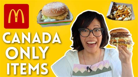 McDonald's CANADA 🇨🇦 Items ONLY Found in Canada | DOUBLE BIG MAC, Chicken Big Mac, Poutine ...