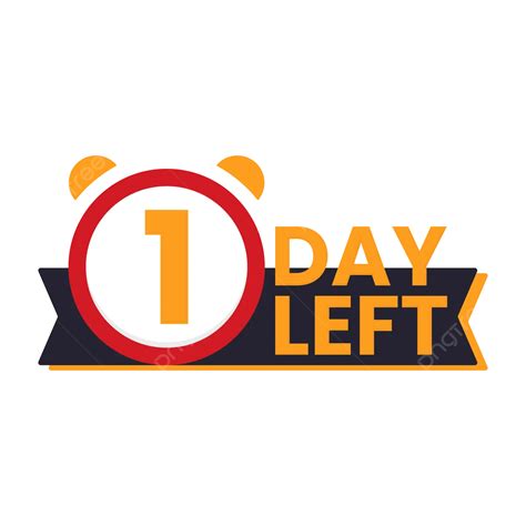 Day Left Banner Design Vector Transparent Day Left Day Left Label