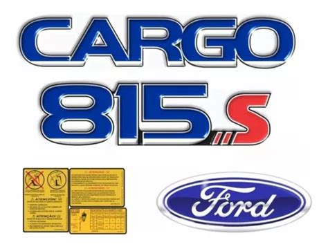 Kit Adesivos 3d Compatível Ford Cargo 815 S Caminhão Kit09 Cor Emblemas