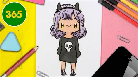 COMMENT DESSINER UNE FILLE KAWAII ÉTAPE PAR ÉTAPE Dessins kawaii