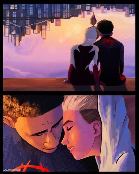 Miles and Gwen by abartworkss on DeviantArt