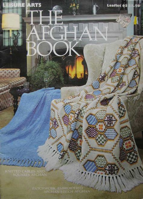 The Afghan Book Knitting Crochet Pattern Book By Leisure Arts Etsy