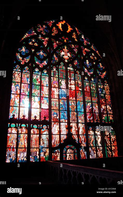 Interior of St Vitus Cathedral Hradcany Castle Czech Republic Prague ...