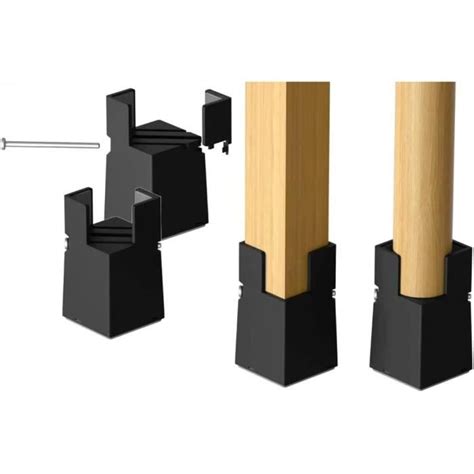 Lot de 4 rehausseurs de lit et de meubles réglables de 5 1 cm avec