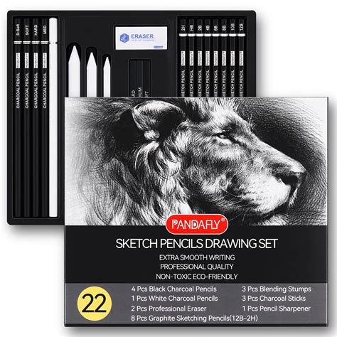 Amazon Pandafly Drawing Sketching Pencil Set Piece Pro Art