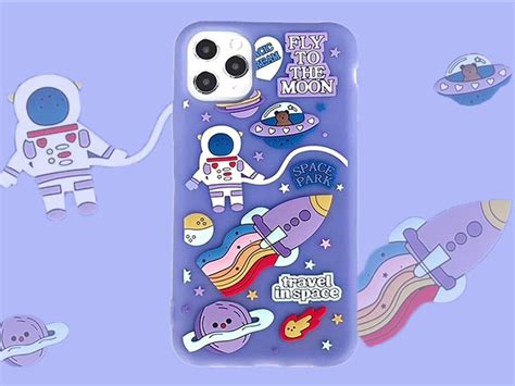 3d Space Astronaut Cartoon Iphone Case Iphone 11pro Case Etsy