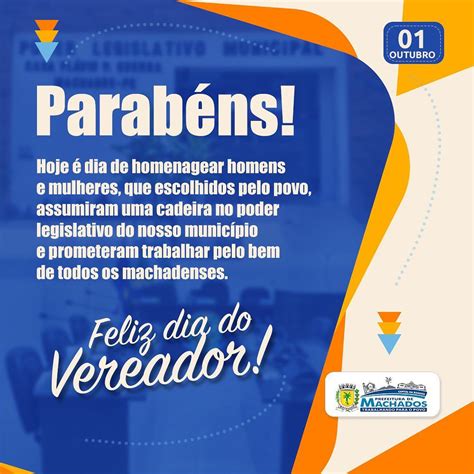 DIA DO VEREADOR Prefeitura De Machados PE