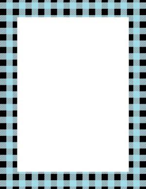 Printable Black And Green Buffalo Plaid Page Border