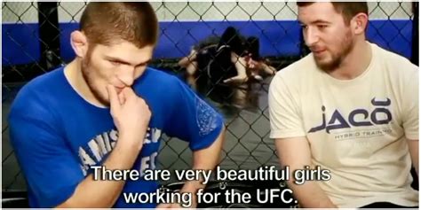 Khabib Nurmagomedov Talking About Ufc Ring Girls In Resurfaces