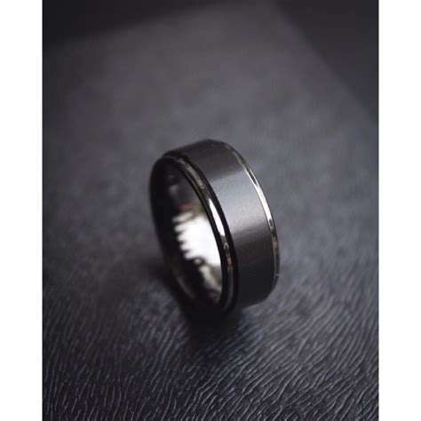 Jual LUCAN DOVE Series Full Black Cincin Tungsten Carbide Original