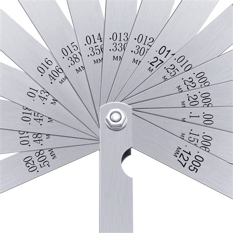 Snapklik Stainless Steel Feeler Gauge Dual Marked Metric And