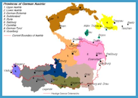 Map Of Czech Republic And Austria - TravelsFinders.Com