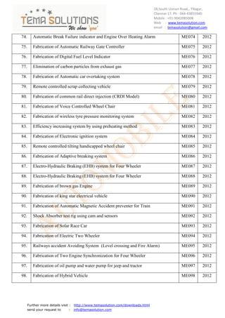 Automobile And Hydraullic And Pneumatic Titles For 2012 PDF