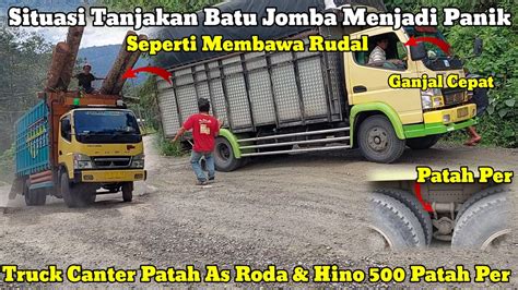 Semua Orang Berlari Terekam Dgn Jelas Truck Canter Patah As Roda