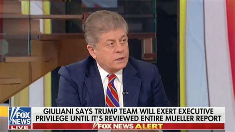 Fox News Napolitano Mueller Doesnt Have To Share Report With Team