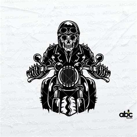 Biker Skull Svg File Big Bike Svg Biker Svg Biker Shirt Etsy