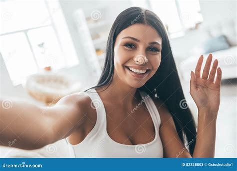 Taking Nice Selfie Stock Image Image Of Nice Interior 82338003