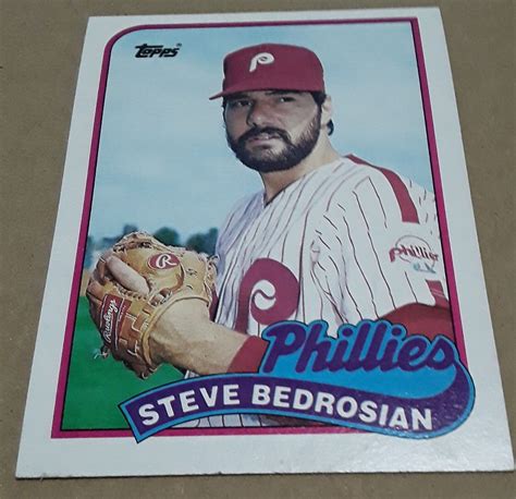 1989 Topps Steve Bedrosian Philadelphia Phillies Baseball Card EBay