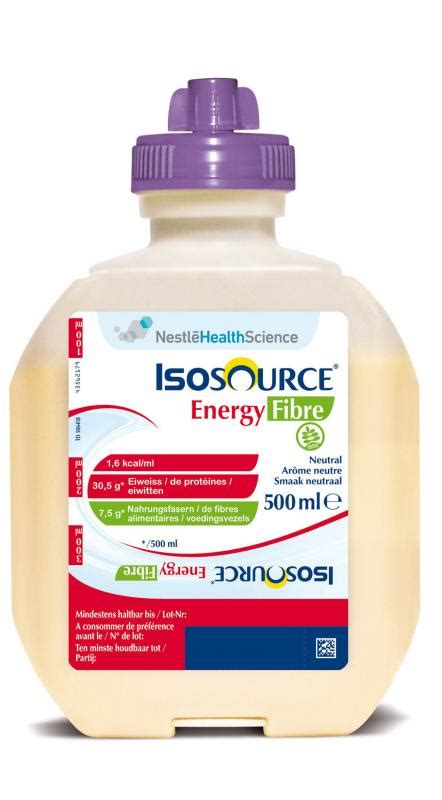 Isosource Energy Fibre Nutrition entérale Nutrition Gohy S A