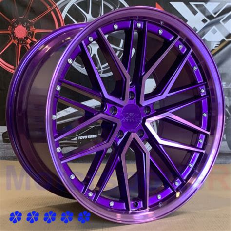 Xxr 571 Wheels 20 X 9 105 35 Purple Staggered Rims 5x45 19 Ford