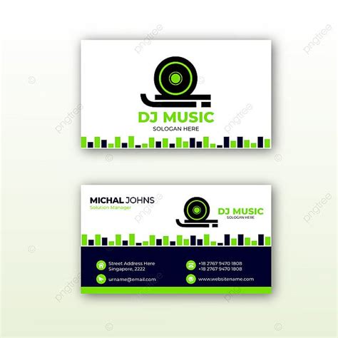 Professional Dj Business Card Template Template Download On Pngtree