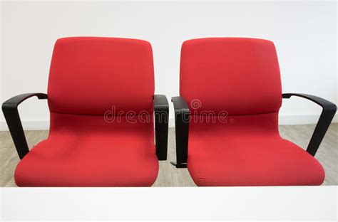 Two Red Chairs In Office Stock Image Image Of Conference 38433027