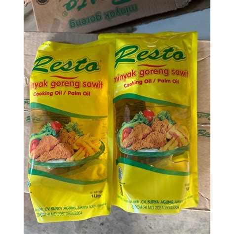 Jual Terkini Minyak Goreng Resto 1 Liter Shopee Indonesia