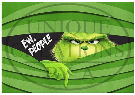 Ew Grinch Peek Mask Png File Etsy Uk