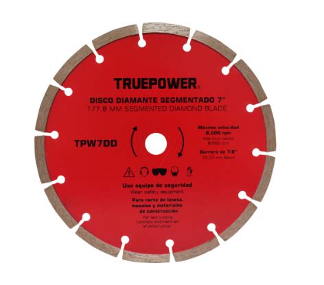 Disco Diamante Rin Segmentado Truepower Tpw Dd