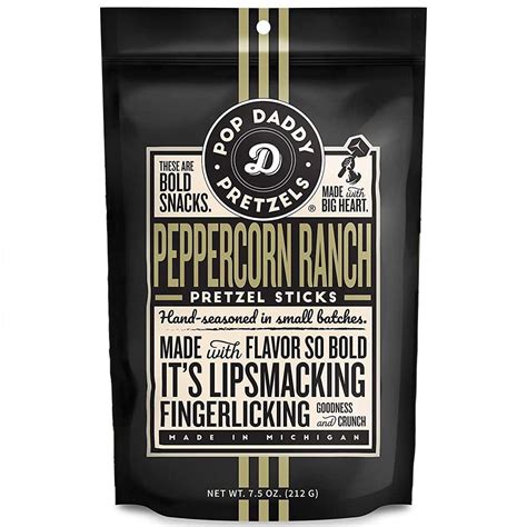 Pop Daddy Peppercorn Ranch Pretzel Sticks 75 Oz