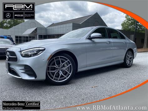 Certified Pre Owned 2021 Mercedes Benz E Class E 350 4matic® Sedan 4dr Car In Atlanta U19820