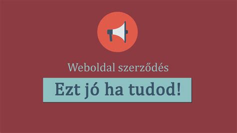 Weboldal Szerz D S Ezt J Ha Tudod Youtube