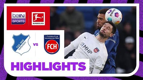 Hoffenheim 1 1 Heidenheim Bundesliga 2324 Match Highlights Youtube