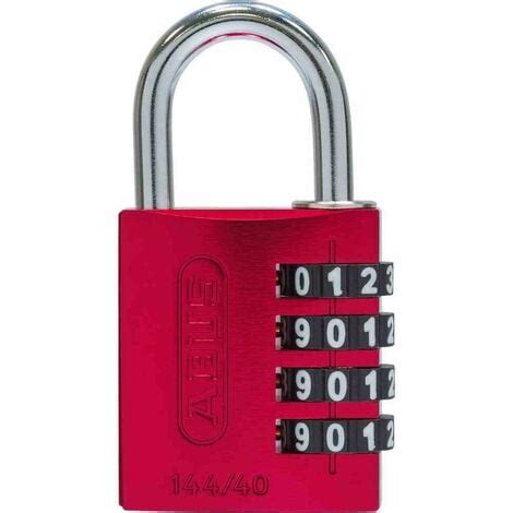 Zahlenschloss 144 40 Rot Lock Tag