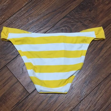 Victoria S Secret Swim Victorias Secret Striped Bikini Bottom Small Poshmark