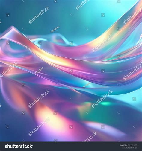 Abstract 3d Render Glass Ribbon On Stock Illustration 2327759733 Shutterstock