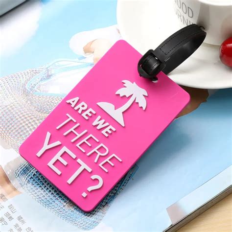 Anti Theft Luggage Tags PVC Dont Touch Letters Baggage Name Tag