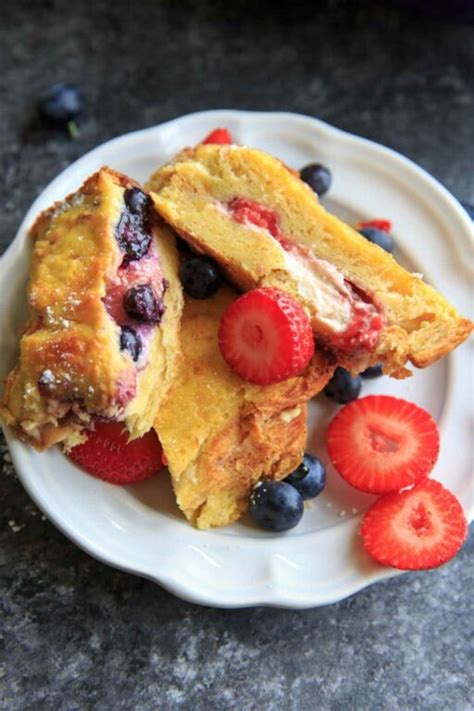 Summer Berry Stuffed French Toast Casserole Bake Trial And Eater