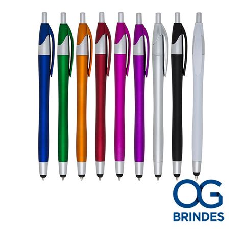 OG Brindes Caneta Plástica Touch Personalizada 12638