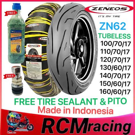 Zeneos Zn Motorcycle Tire Gulong Free Tire Sealant Pito Tubeless