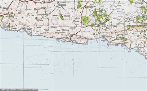 Historic Ordnance Survey Map of Lulworth Cove, 1919