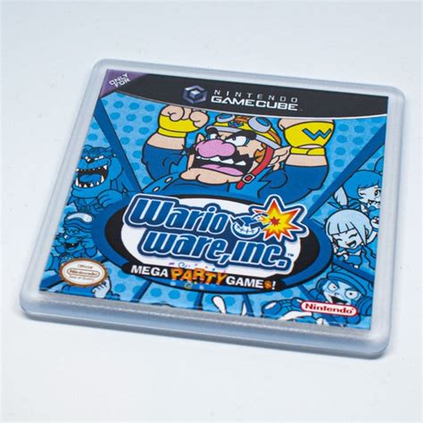 Wario Ware Mega Party Games Nintendo Game Cube Coaster Etsy