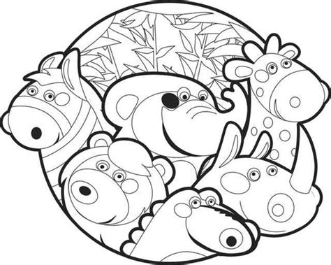 Varios Desenhos Juntos Para Colorir - Desenhos GRÁTIS de Vários Animais Juntos para Imprimir e Colorir/Pintar