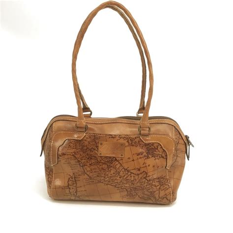 Patricia Nash Signature Map Print Satchel Purse Gem