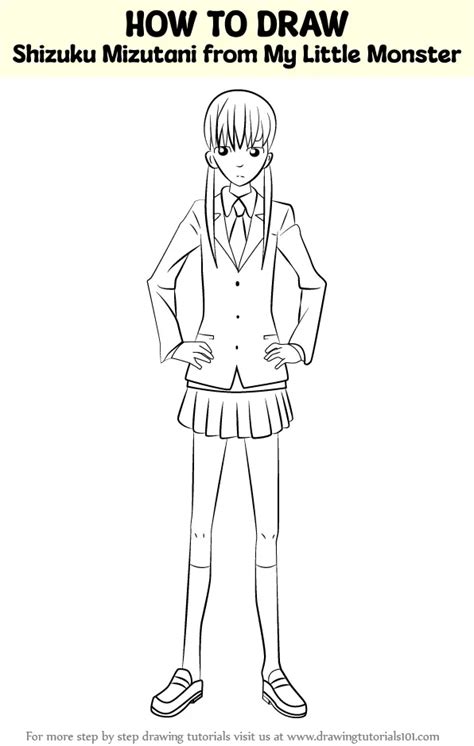 How To Draw Shizuku Mizutani From My Little Monster My Little Monster