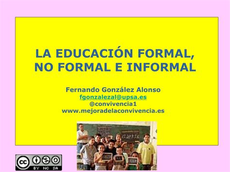 Pdf La Educaci N Formal No Formal E Informal